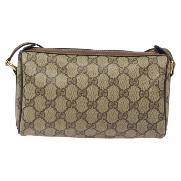 GUCCI GG Supreme Web Sherry Line Shoulder Bag PVC Beige 89 02 018 Auth - Picture 8 of 16